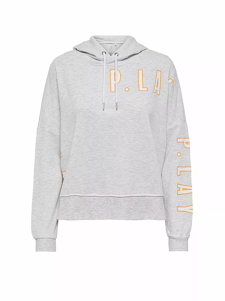 ONLY PLAY | Damen Fitnesshoodie Logoprint | weiss