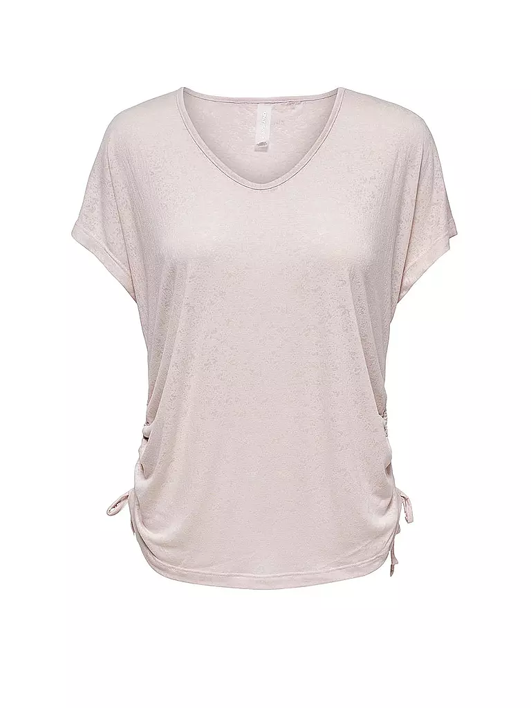 ONLY PLAY | Damen Yogashirt V-Ausschnitt | rosa