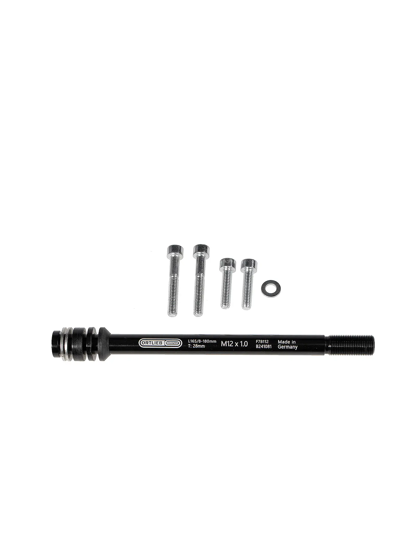 ORTLIEB | Adapter Steckachse Thru Axle M6 | schwarz