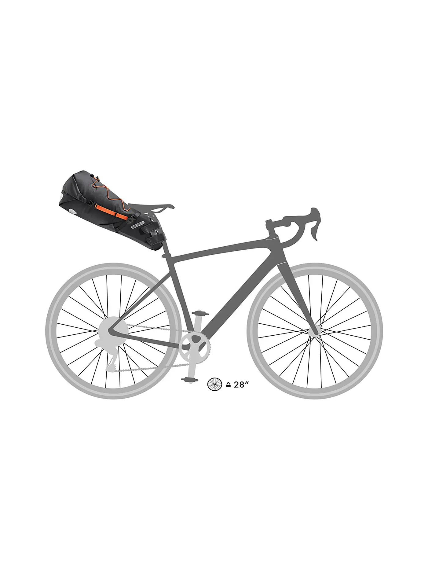 ORTLIEB | Fahrrad-Satteltasche Seatpack 16.5 L | schwarz