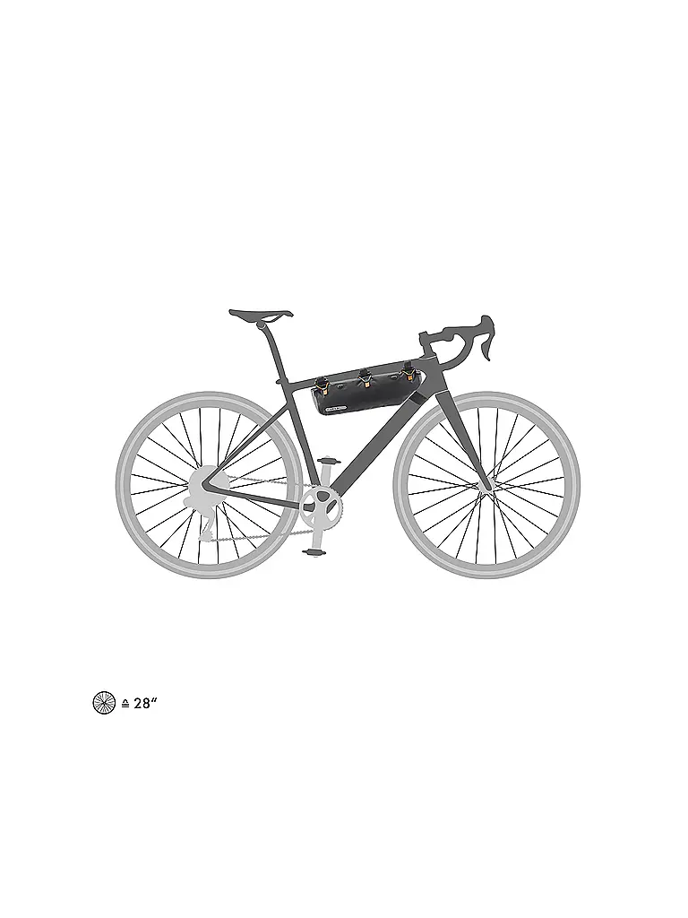 ORTLIEB | Packtasche Oberrohrtasche Frame-Pack RC Toptube 3L | 