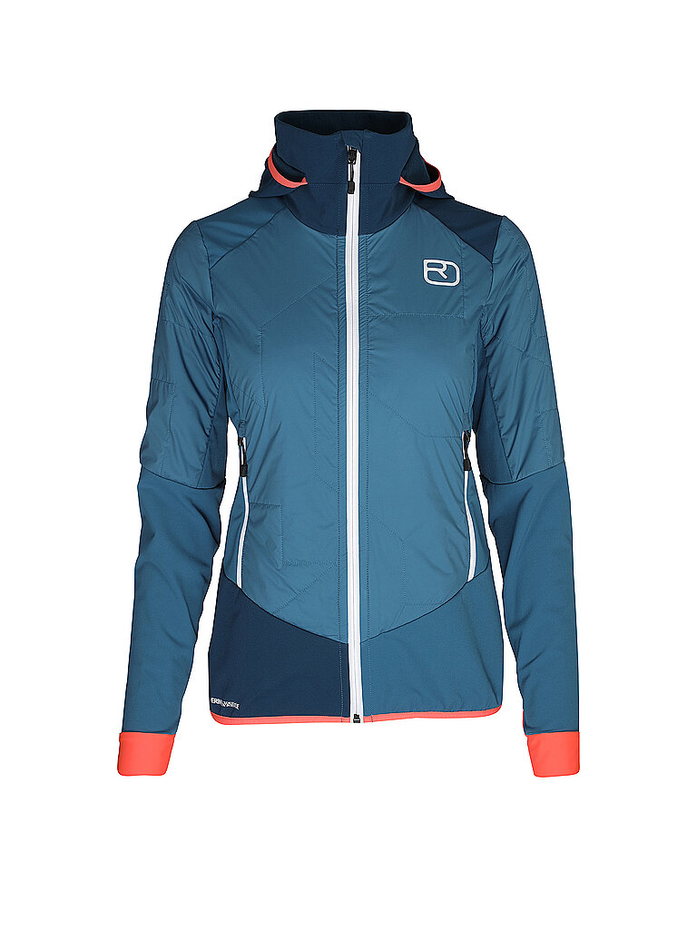 Ortovox Hybridjacke Hoodie TEC Stretch Hellblau