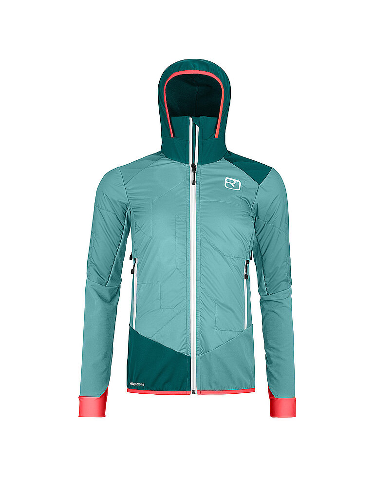 ORTOVOX Damen Hybridjacke Col Becchei SW Hoodie mint | XL