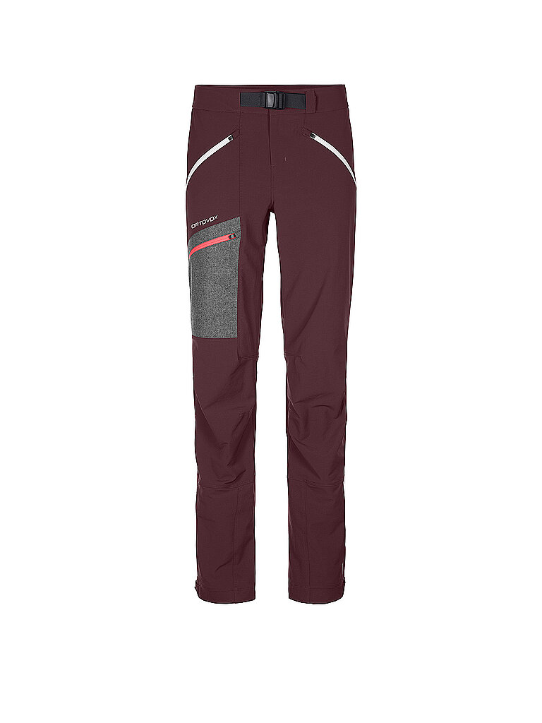 ORTOVOX Damen Tourenhose Cevedale dunkelrot | XL