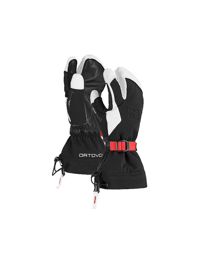 Ortovox Handschuhe Freeride 3 Finger Ziegenleder Schwarz