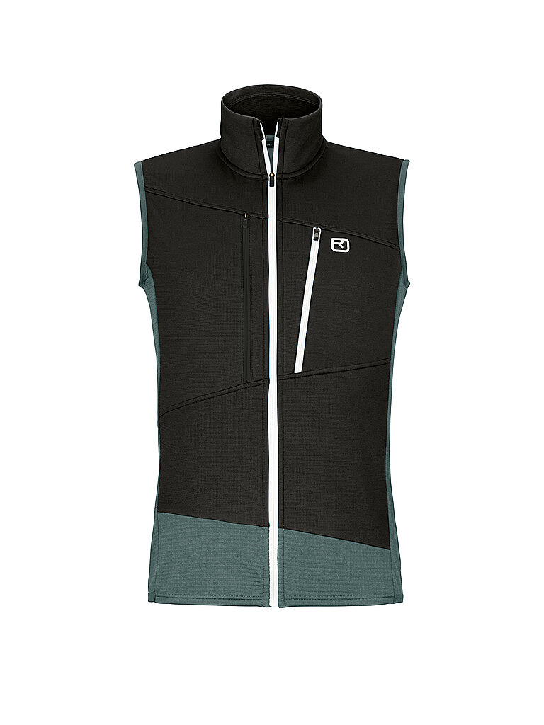 ORTOVOX Herren Weste Fleece Grid petrol | L