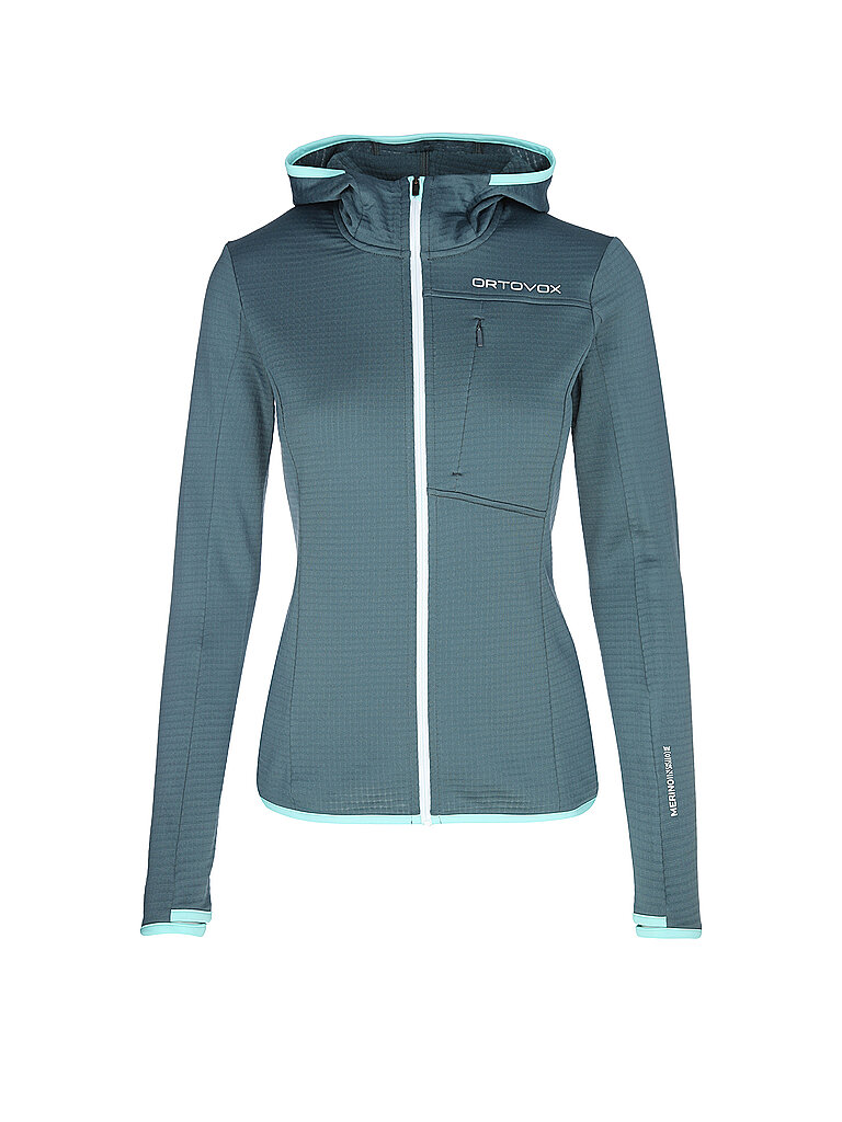 ORTOVOX Damen Fleecejacke Light Grid petrol | S