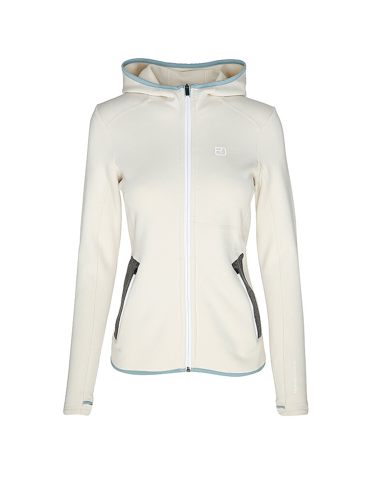 ORTOVOX Damen Fleecejacke Hoodie weiss | XL