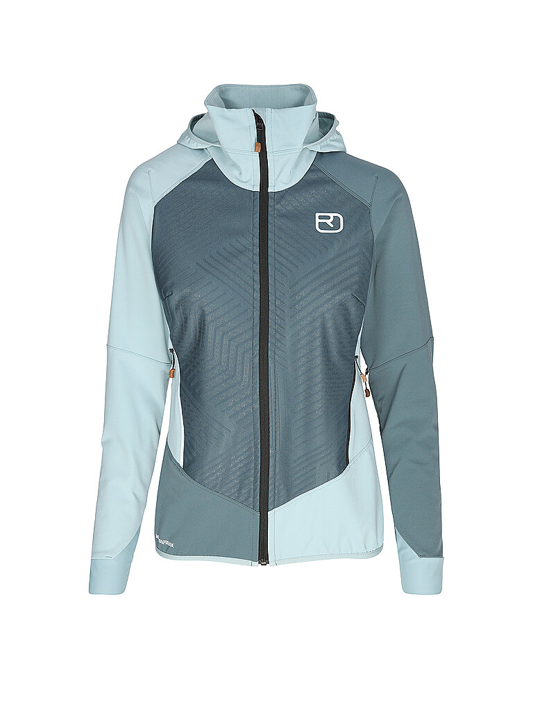 Ortovox Softshelljacke Hoodie Softshell Hellblau