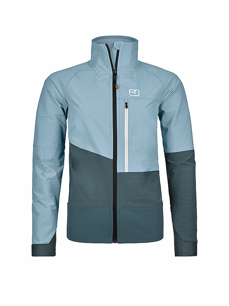Ortovox Tourenjacke Softshell Merino Hellblau