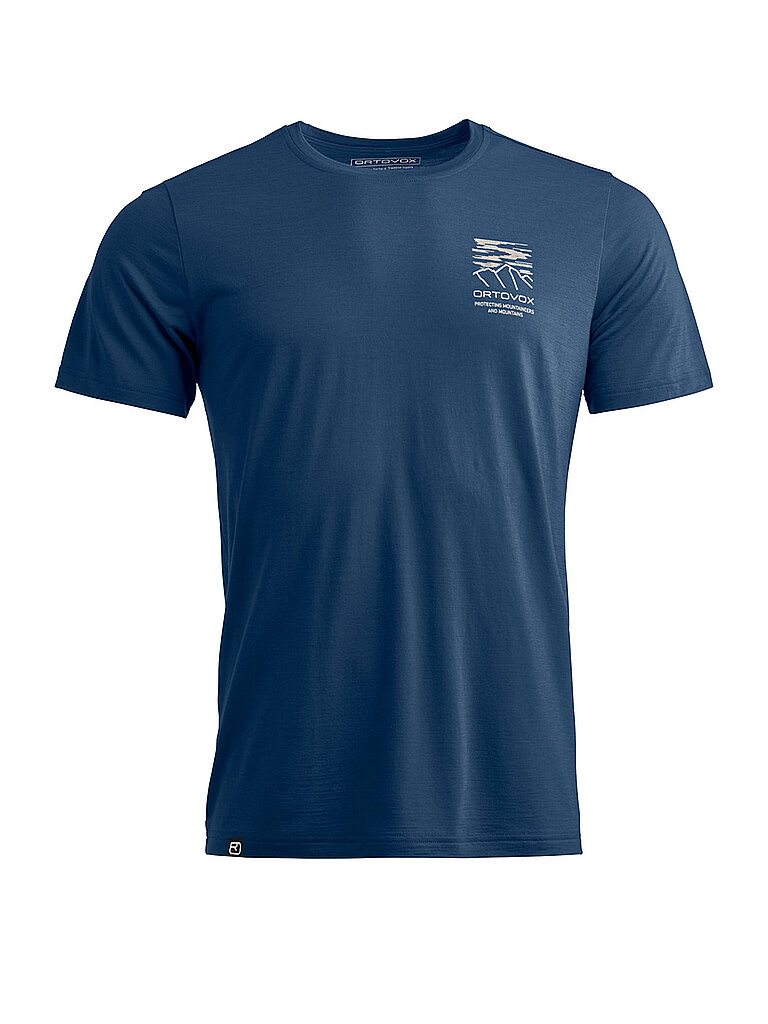 Ortovox Funktionshirt Merino Tencel Mountain Dunkelblau