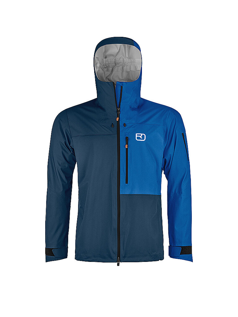 Ortovox Jacke Hardshell Hoodie 3L Dunkelblau