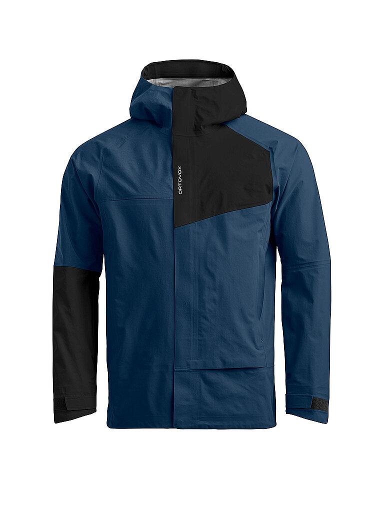 Ortovox Jacke Hardshell Hoodie SECEDA 3L Dunkelblau