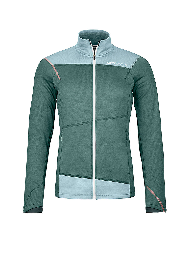 Ortovox Fleece Jacke Light Merinowolle Petrol