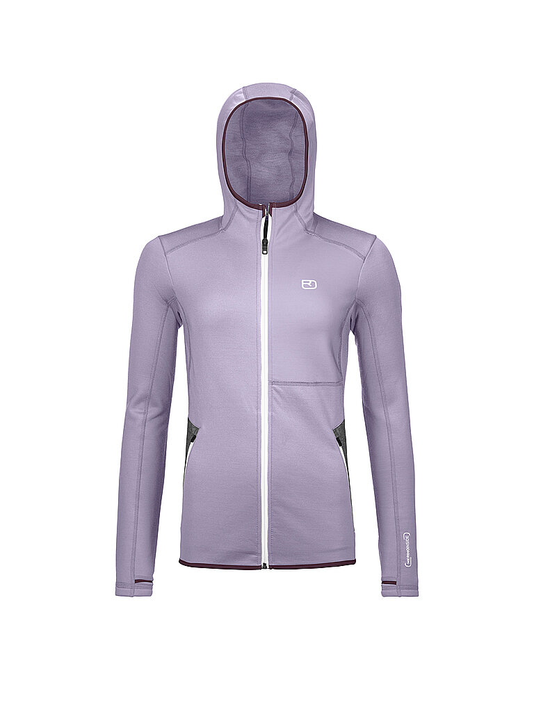 Ortovox Fleece Hoodie Merino Lila