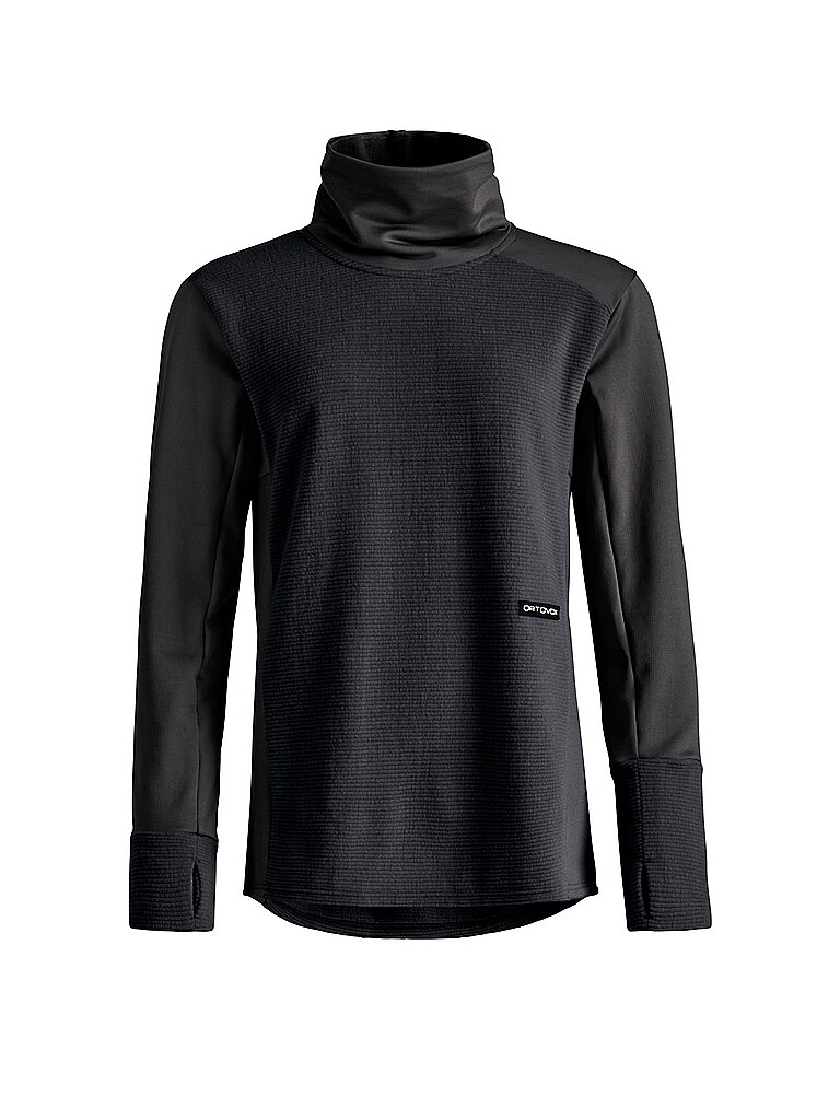Ortovox Sportjacke Cord Fleece Merino-Wolle-Polyester Schwarz