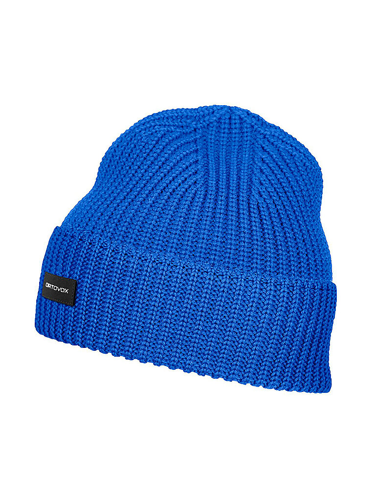 Ortovox Mütze Cozy RIB Merinowolle Blau