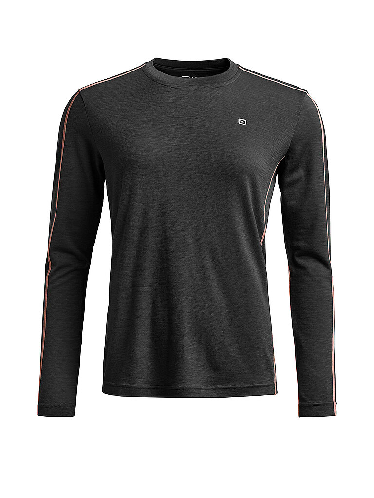 Ortovox Sportshirt Merino 185 Schurwolle Schwarz