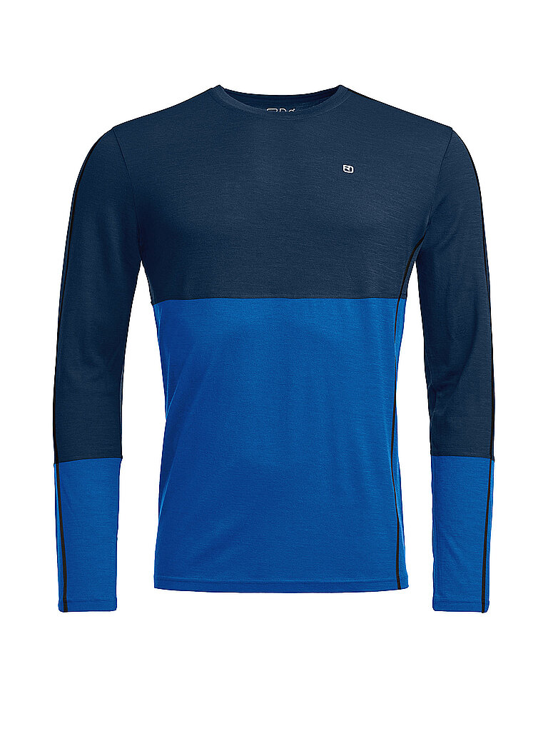 Ortovox Sportshirt Merino 185 Schurwolle Blau