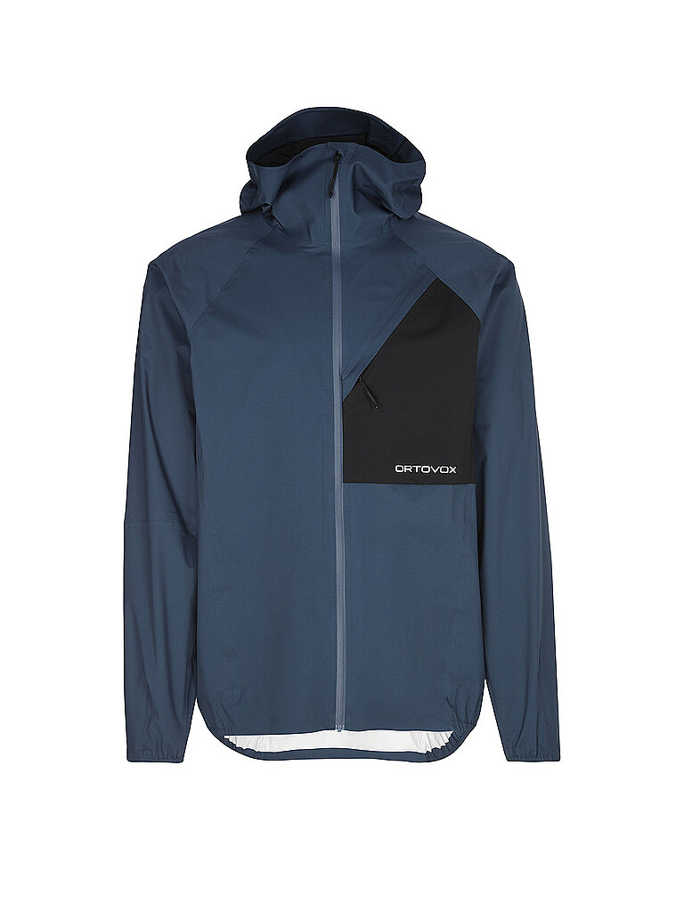 Ortovox Wanderjacke Trace-2.5L-Hoodie SHELL LIGHT Dunkelblau