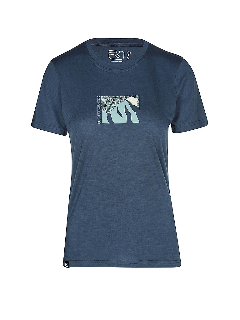 Ortovox Funktionsshirt Cool Tec Merino-Tencel Dunkelblau