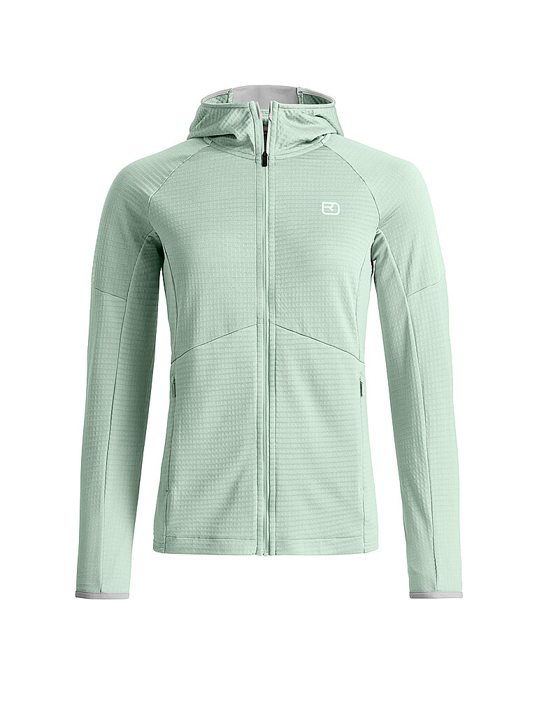 Ortovox Fleecejacke Light Grid Polyester-Wolle-Polyamid Hellgrün
