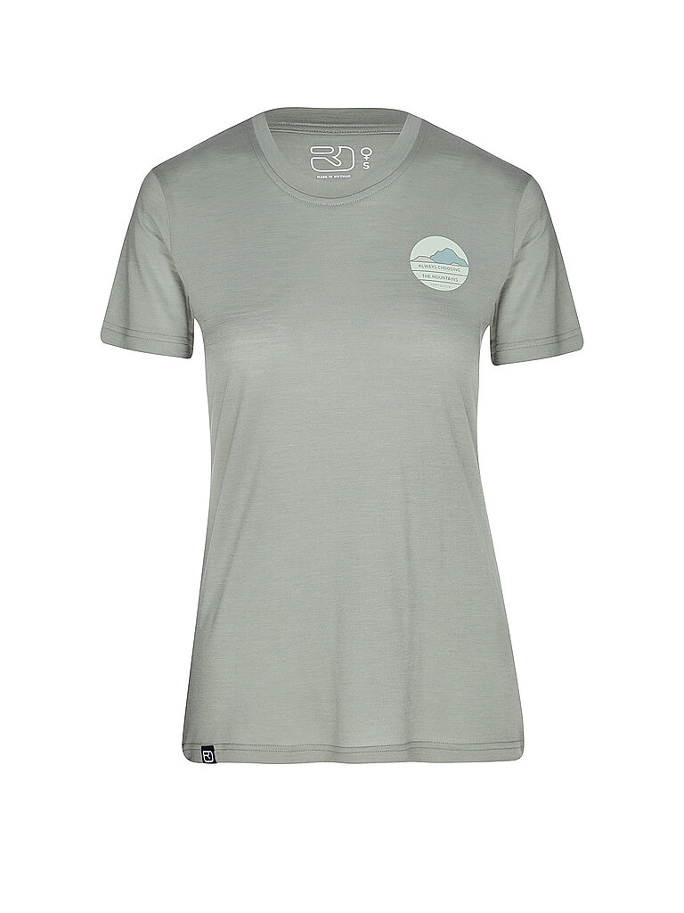 Ortovox Funktionsshirt Choose Merinowolle-TENCEL Lyocell Hellgrün