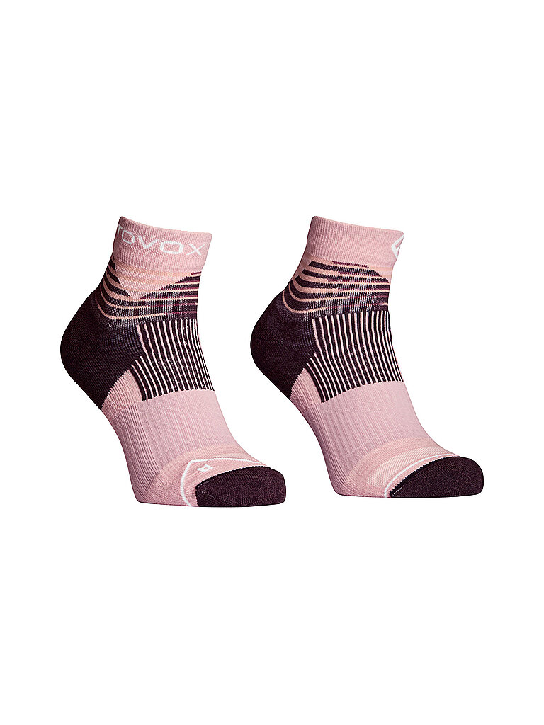 Ortovox Wandersocken All Mountain Quarter Socks Merinowolle Rosa
