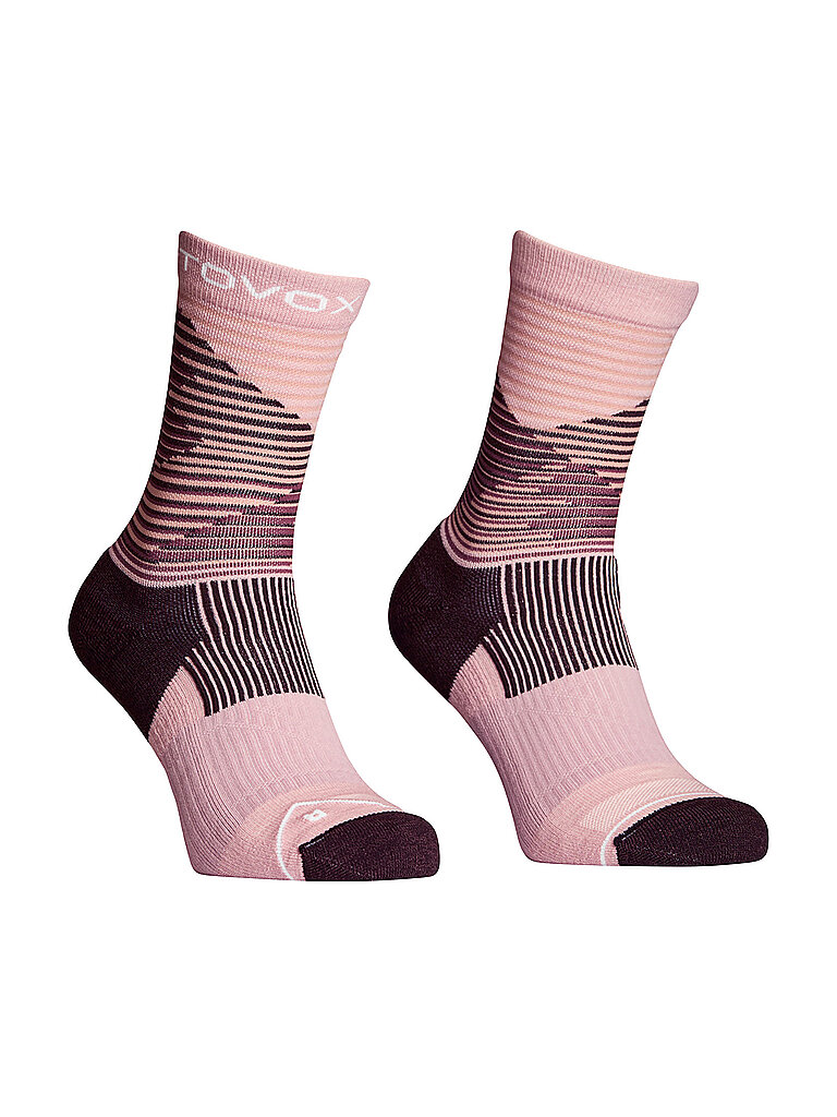Ortovox Wandersocken All Mountain Mid Socks Merinowolle Rosa