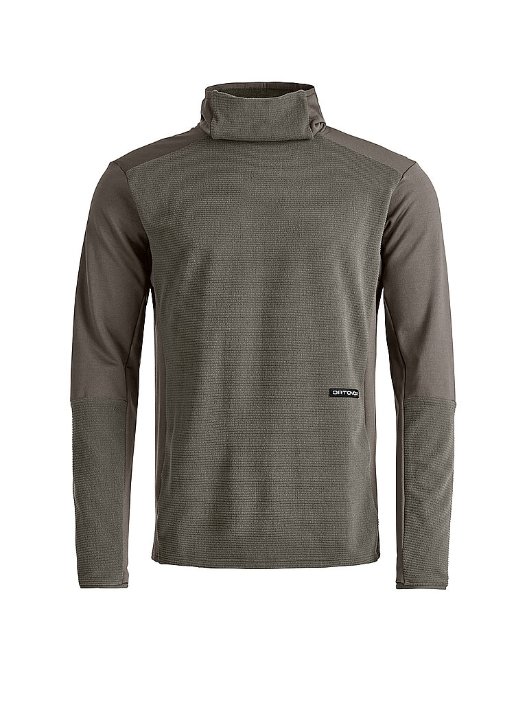 Ortovox Funktionsshirt Cord Fleece Merino Polyester Braun