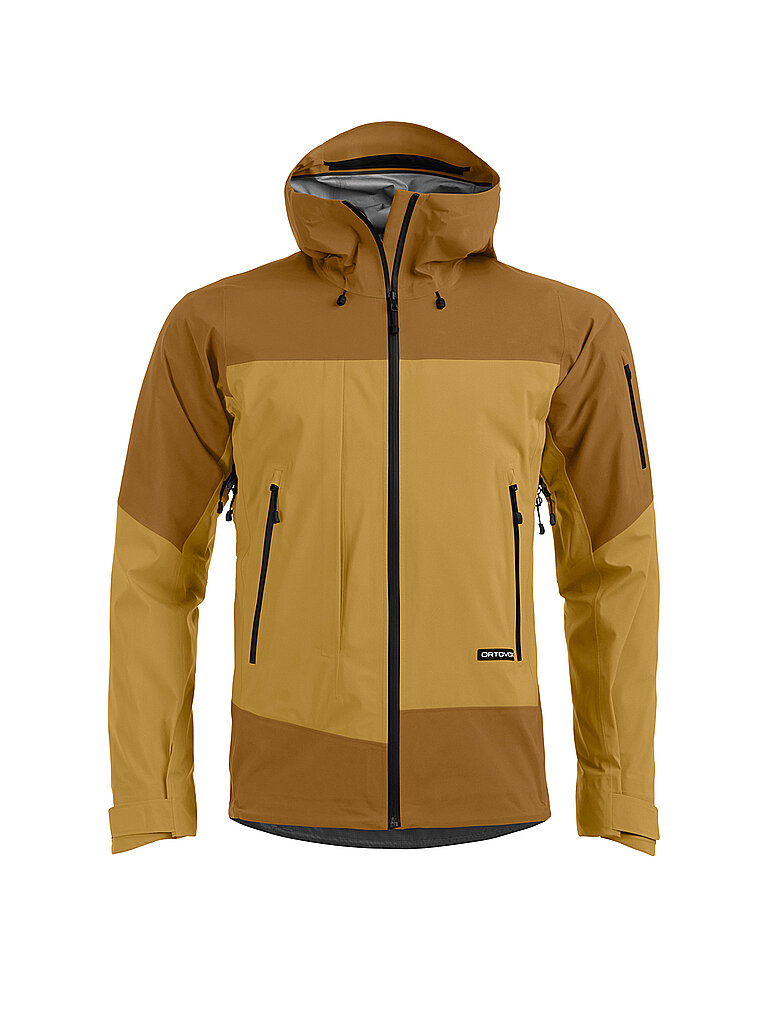 ORTOVOX Herren Tourenjacke Ortler GTX 3L Hoodie senf | L