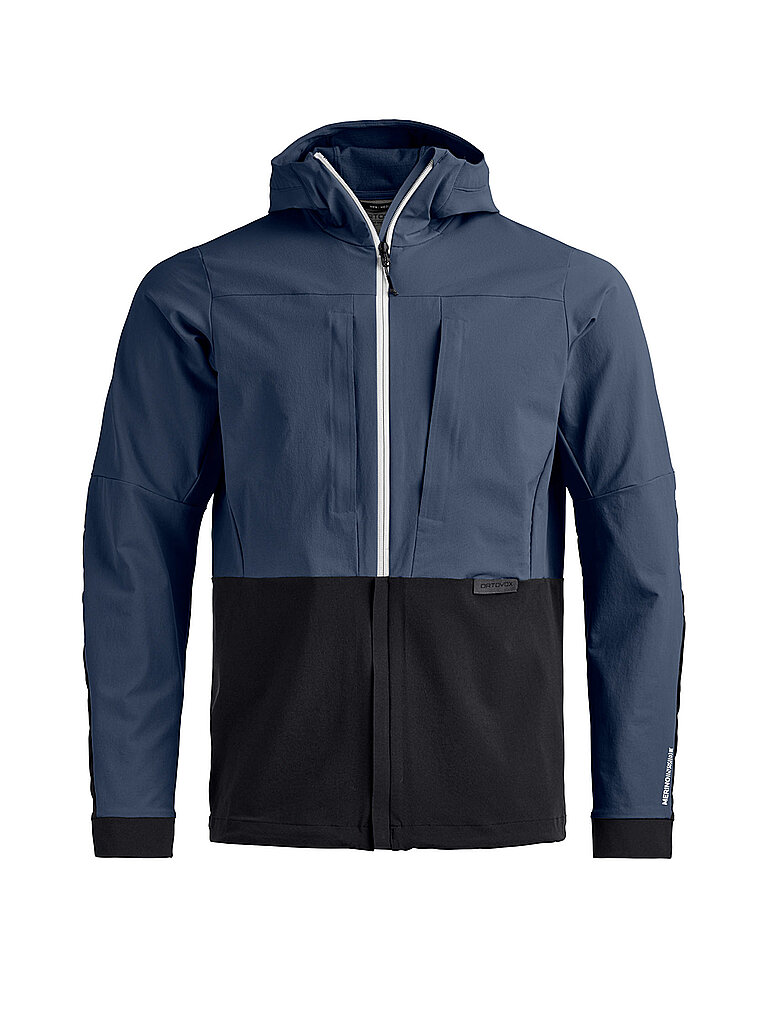 Herren Softshelljacke Trad Plus Hoodie dunkelblau L M