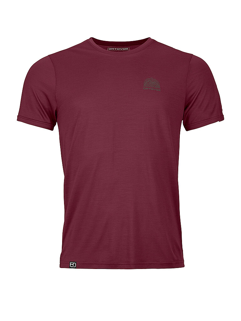 ORTOVOX Herren Funktionsshirt 120 COOL TEC MTN STRIPE dunkelrot | XXL