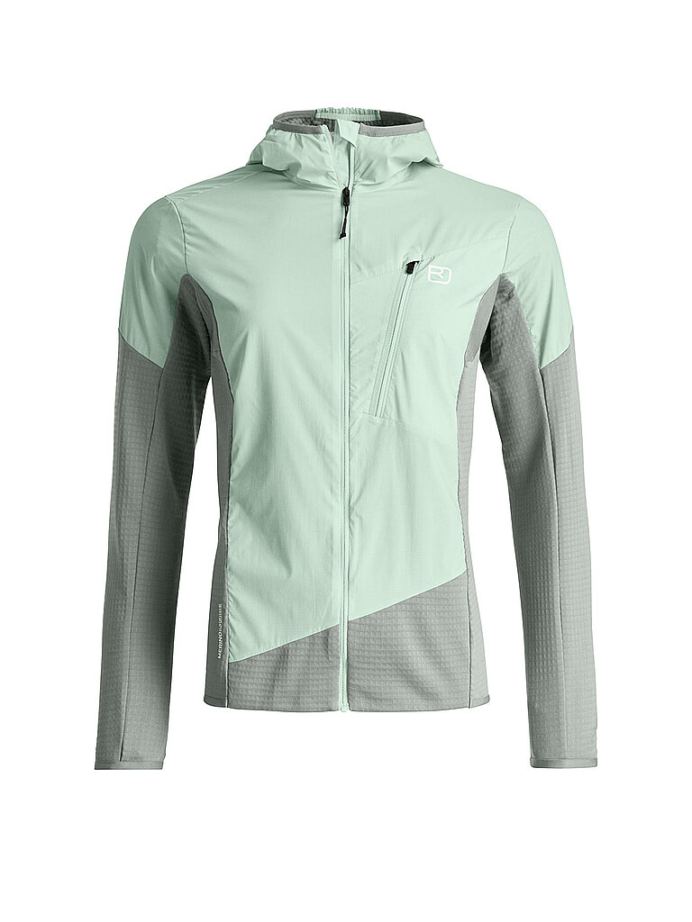Damen Hybridjacke Trace Hoodie hellgrün L W