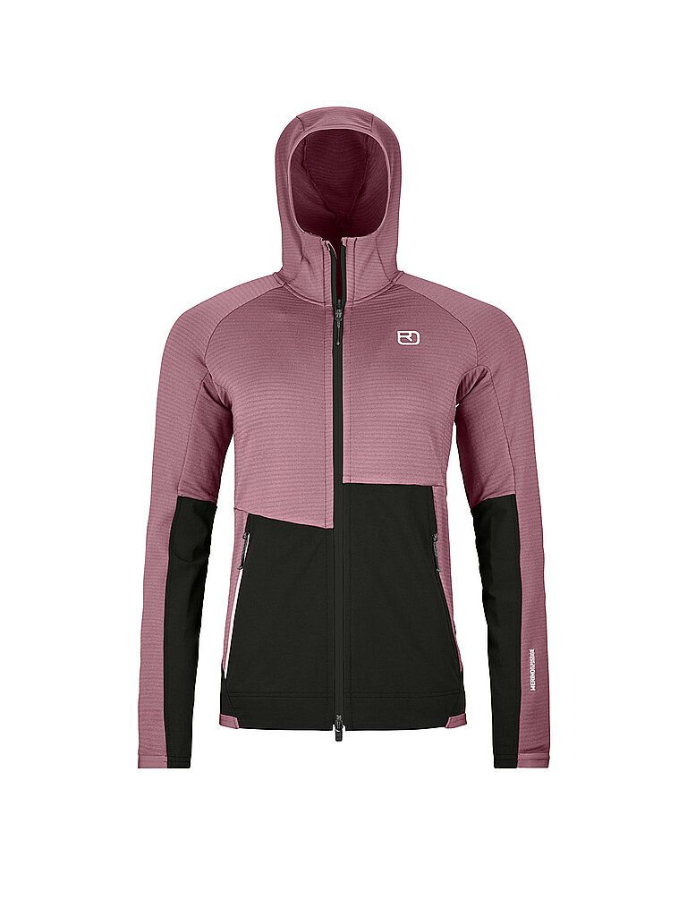 ORTOVOX  Damen Fleecejacke Rib Hoodie rosa | XS