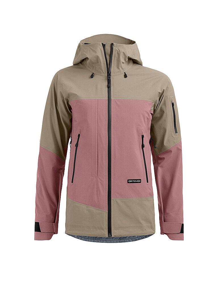 ORTOVOX Damen Tourenjacke Ortler GTX Hoodie rosa | L