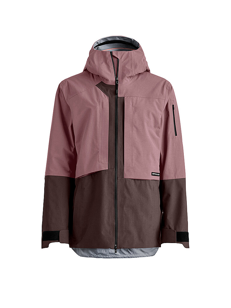 ORTOVOX Damen Tourenjacke Ravine Plus 3L Hoodie rosa | S