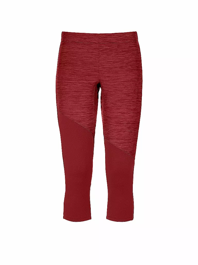 ORTOVOX | Damen 3/4 Hose Fleece Light | rot