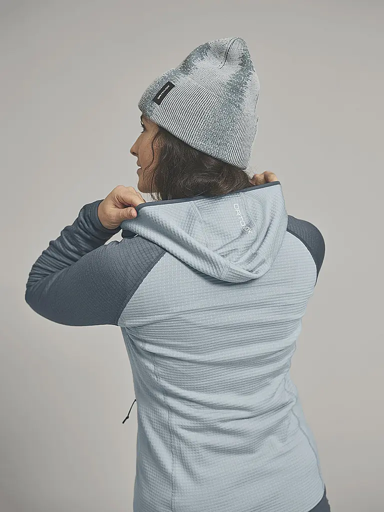 ORTOVOX | Damen Fleecejacke Classic Knit Hoodie | petrol