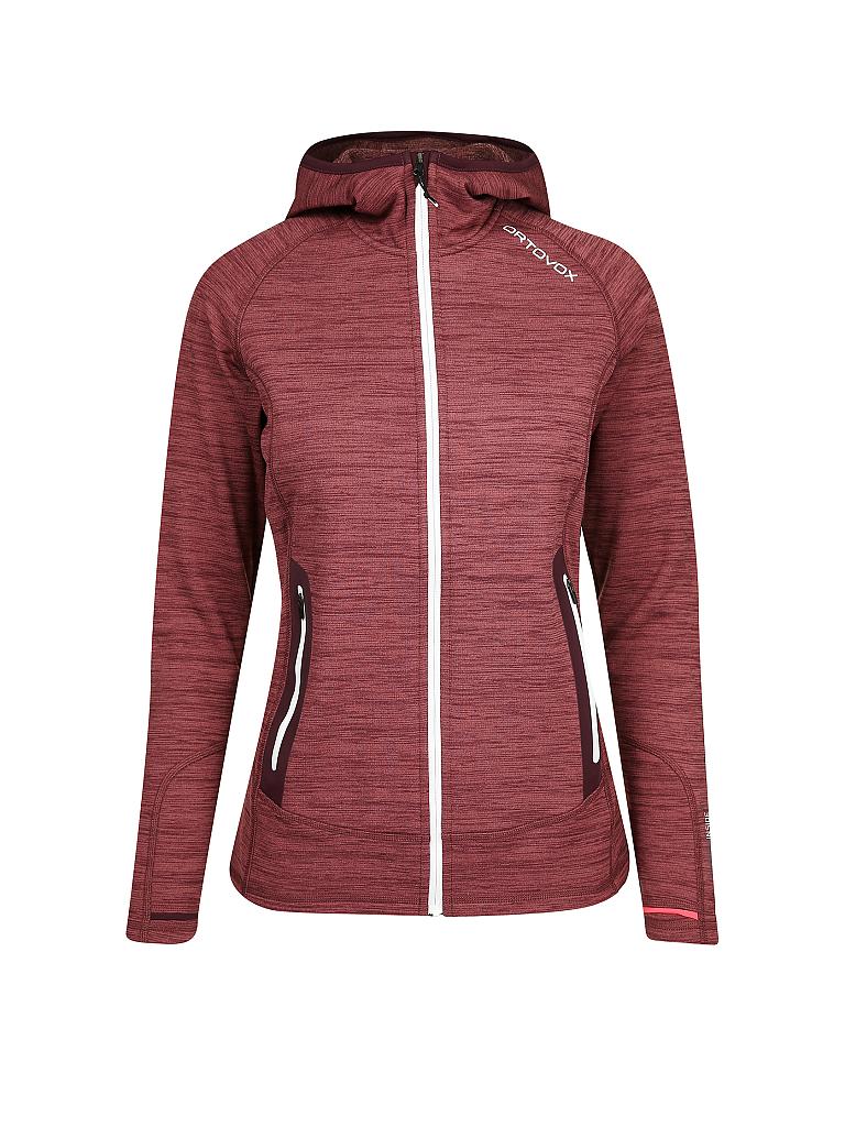 ORTOVOX | Damen Fleecejacke Fleece Light Melange Hoody | rot