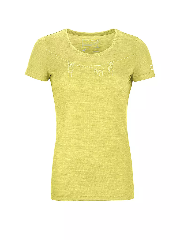 ORTOVOX | Damen Funktionsshirt 120 Cool Tec Wool Wash | gelb