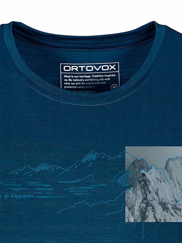 ORTOVOX | Damen Funktionsshirt 140 Cool Illu-Pic | dunkelblau