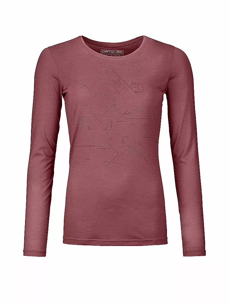 ORTOVOX | Damen Funktionsshirt 185 Merino Tangram | beere