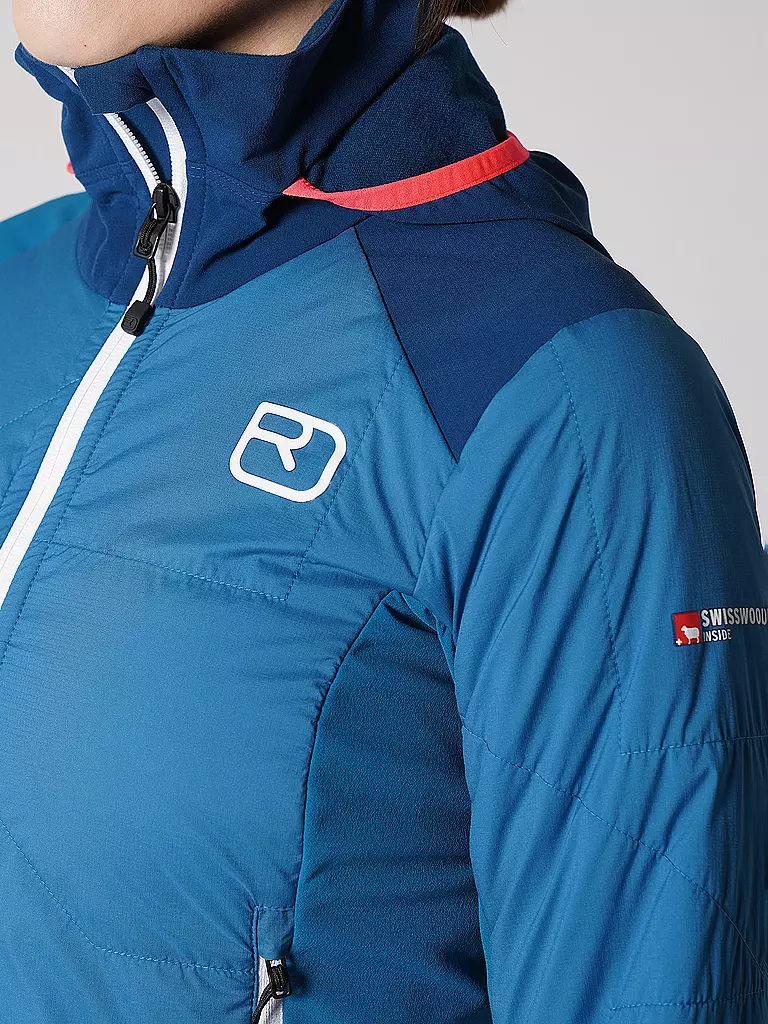 ORTOVOX | Damen Hybridjacke Col.Becchei Hoodie | blau