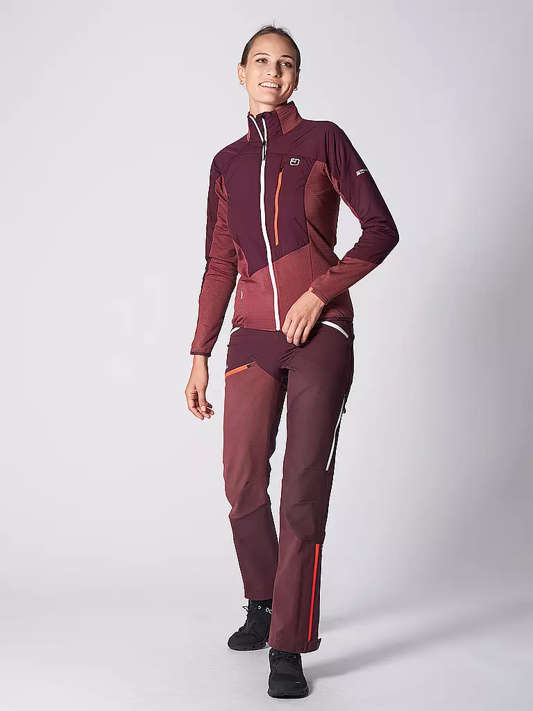 ORTOVOX | Damen Hybridjacke Westalpen | dunkelrot