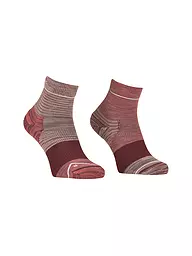 ORTOVOX | Damen Quartersocken Alpine | dunkelrot