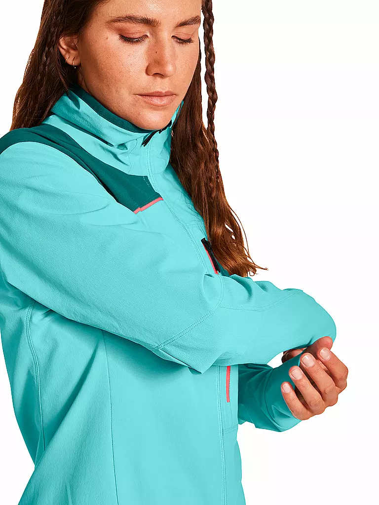 ORTOVOX | Damen Softshelljacke Pala Hoodie Light | türkis