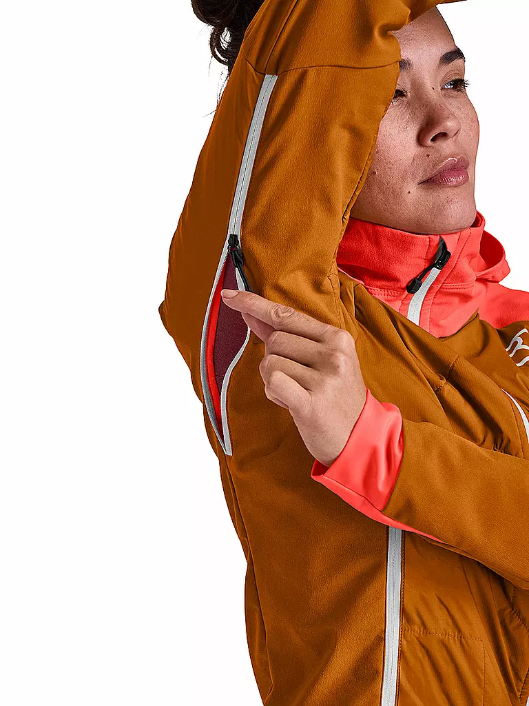 ORTOVOX | Damen Touren Hybridjacke Col.Becchei Hoodie | orange