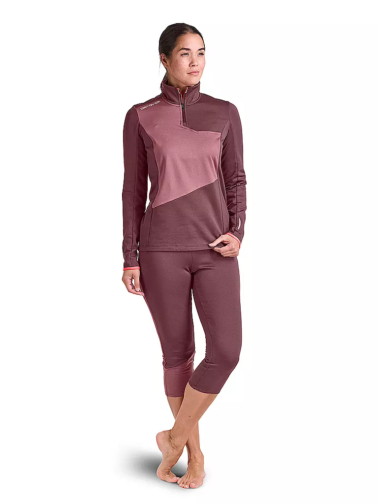 ORTOVOX | Damen Touren Zipshirt Fleece Light | beere