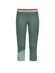 ORTOVOX | Damen Unterzieh Fleecehose Light 3/4 | dunkelgrün